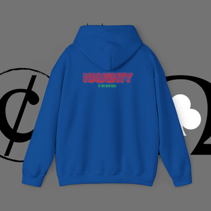 Christmas Hoodie — 'Merry Christmas' Front & 'Naughty is the New Nice' Back Holiday Hoodie