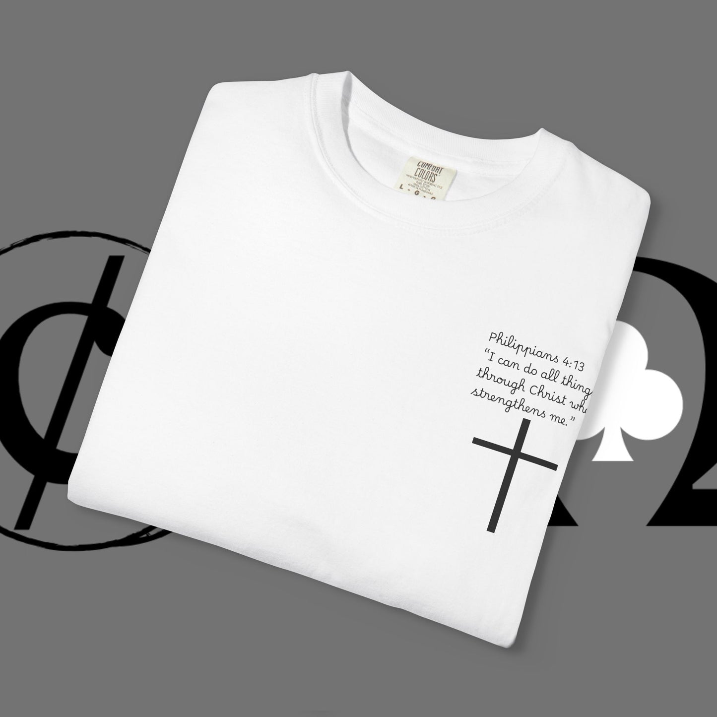 God First Cross T-Shirt — Faith-Based Christian Tee ("God First" Back Print)