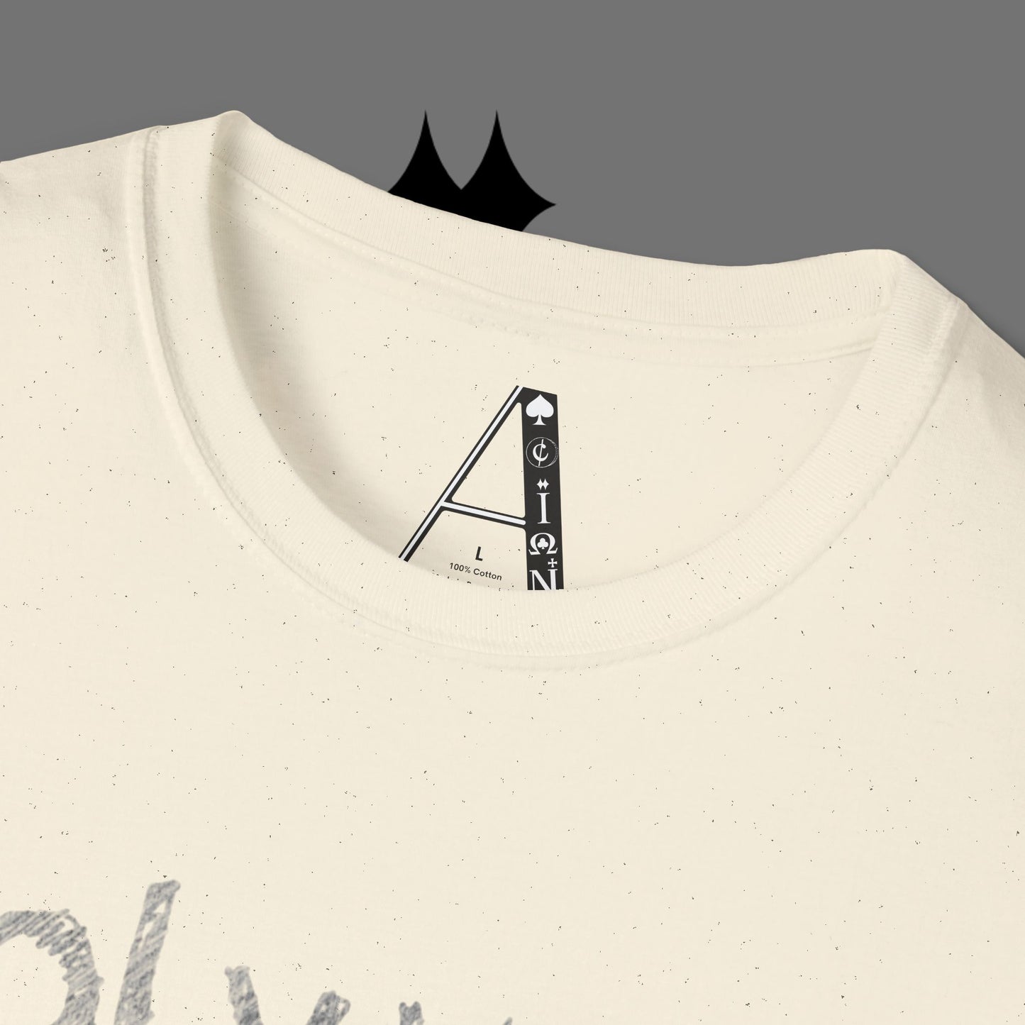 Christian Cross T-Shirt — Grunge Crown of Thorns Design