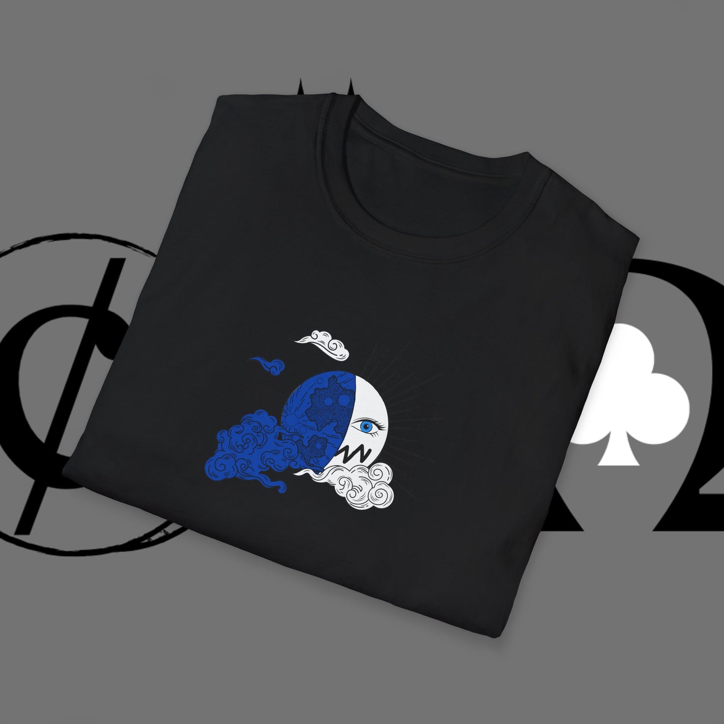 Ocean Wave Graphic T-Shirt — Blue Surf Sunset Design